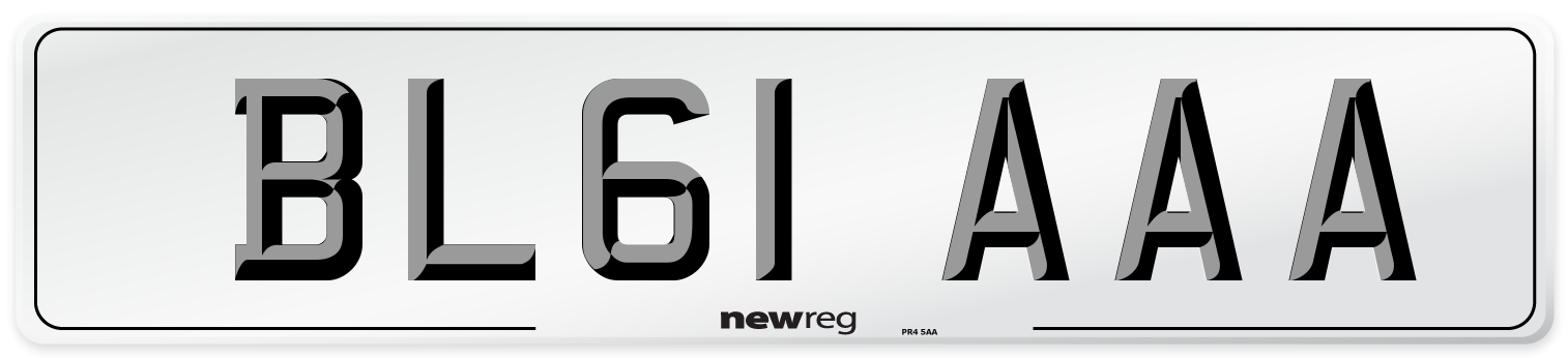 BL61 AAA Number Plate from New Reg